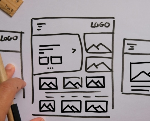 Website Design Wireframe.